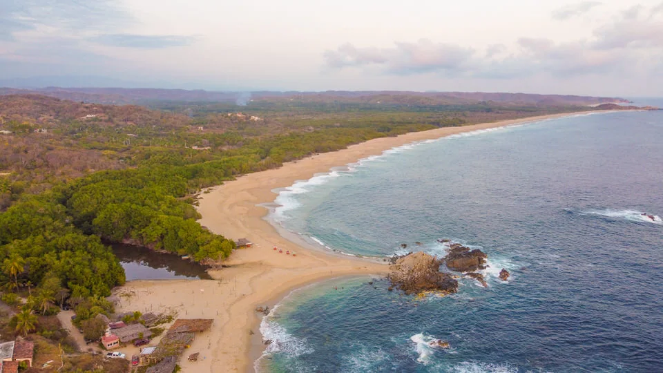 Costa natural y playas de Oaxaca