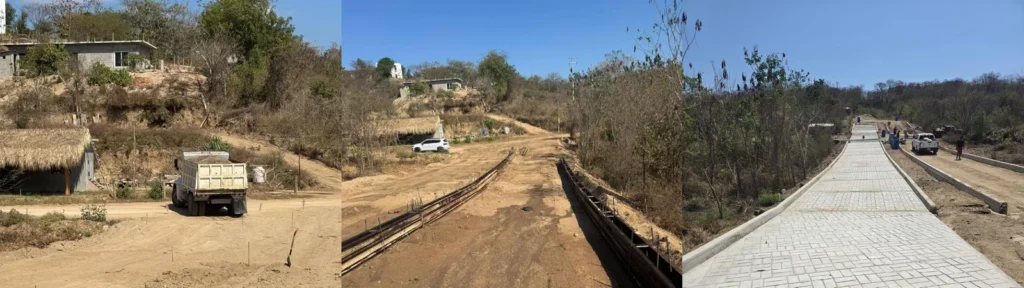 Costa y avances de urbanización de El Risco