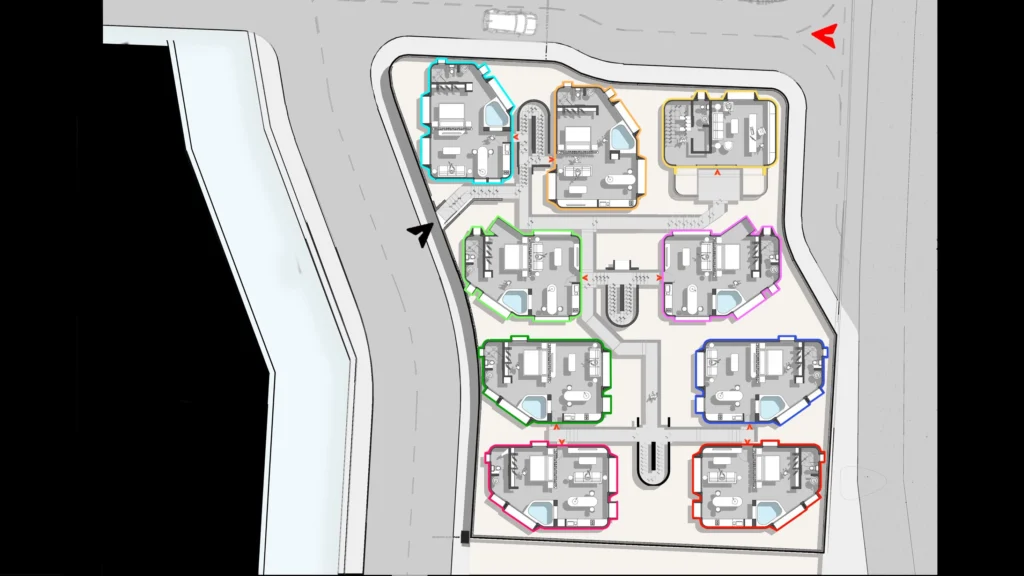 Visualización arquitectónica de Sixa Nido en Oaxaca